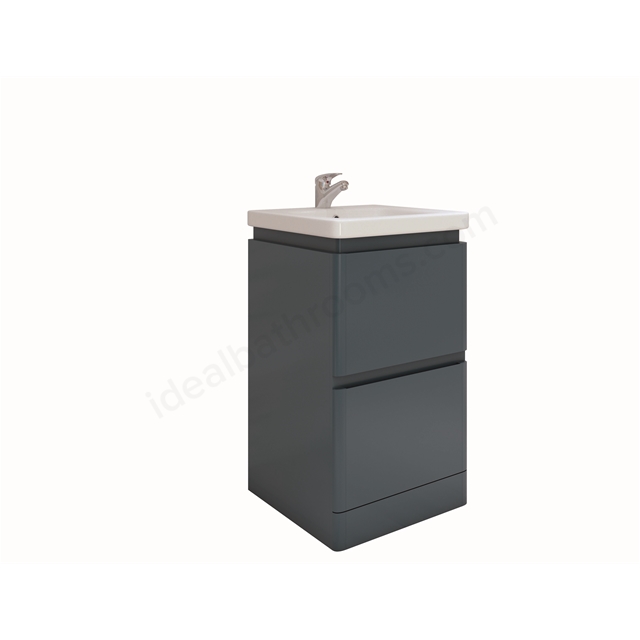 RAK Ceramics Resort 500mm x 500mm Floor Standing Basin Unit - Denim Blue