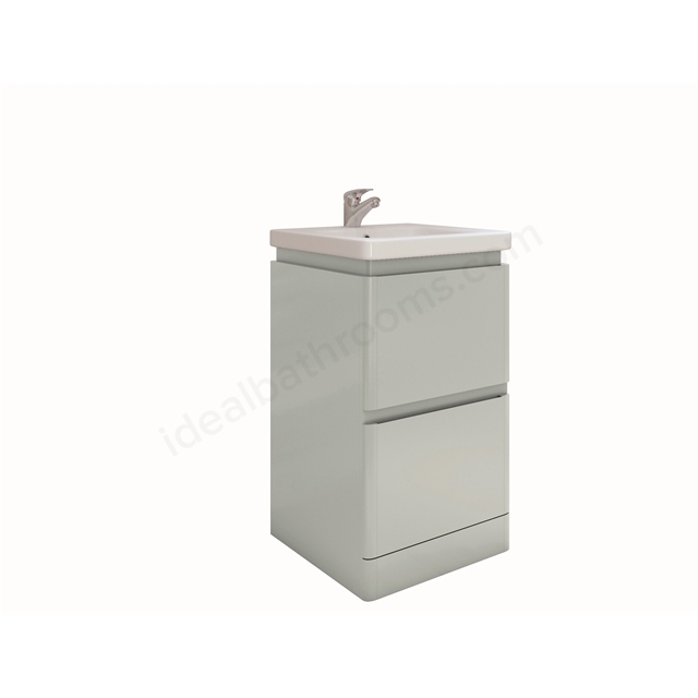 RAK Ceramics Resort 500mm x 500mm Floor Standing Basin Unit - grey