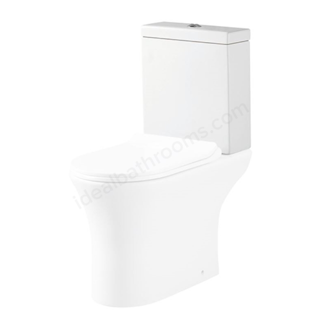 Scudo Deia 390mm x 370mm x 140mm Close Couple Cistern  - White
