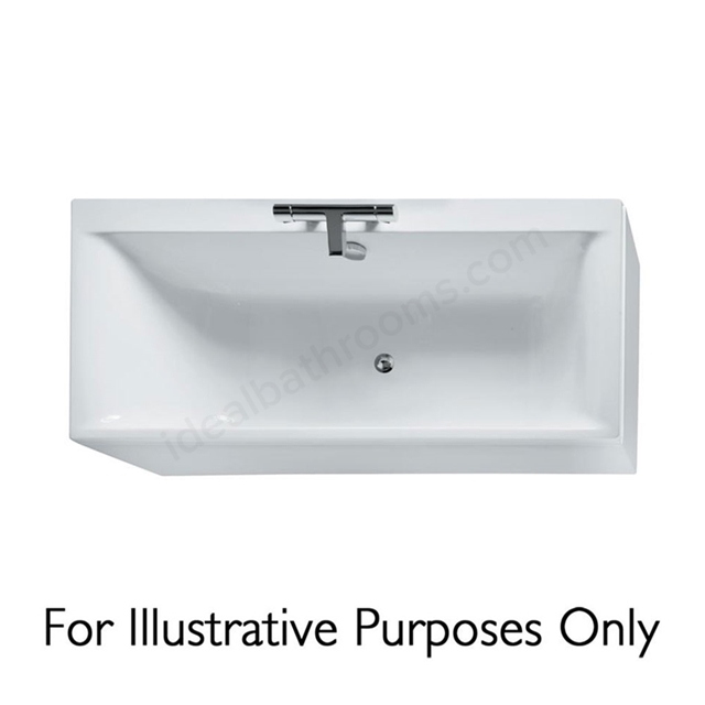 Ideal Standard CONCEPT Double Ended Rectangular Bath; 0 Tap Holes; 1700x750mm; White