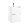 Scudo Bella 596mm x 800mm x 448mm Floorstanding Unit - White