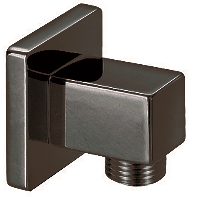 Scudo Mono Square Outlet Elbow - Black