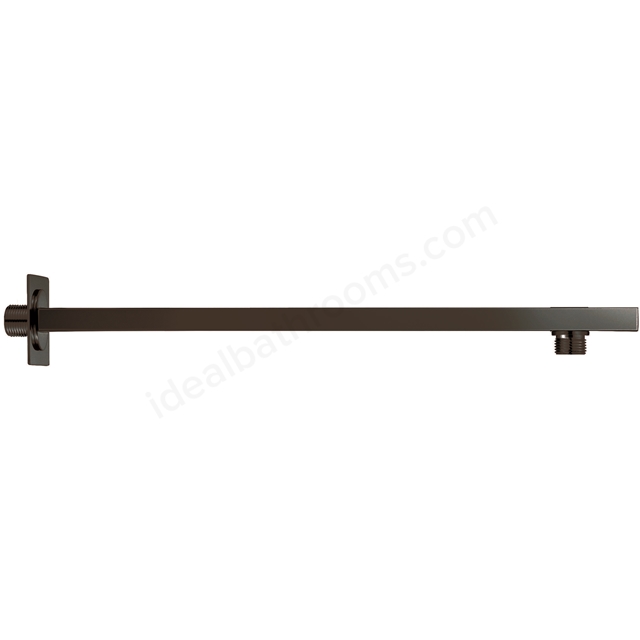 Scudo Mono Square Shower Wall Arm - Black