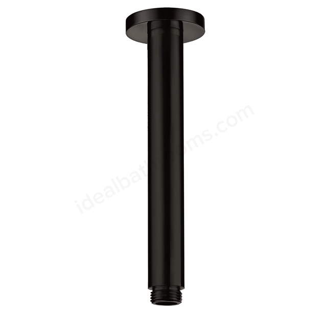 Scudo Mono Round Shower Ceiling Arm - Matt Black