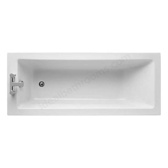 Ideal Standard TEMPO Cube Single Ended Rectangular Bath; 0 Tap Holes; 1700x700mm; White