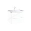 Scudo Bella 600mm x 450mm 1 Tap Hole Vanity Basin - White