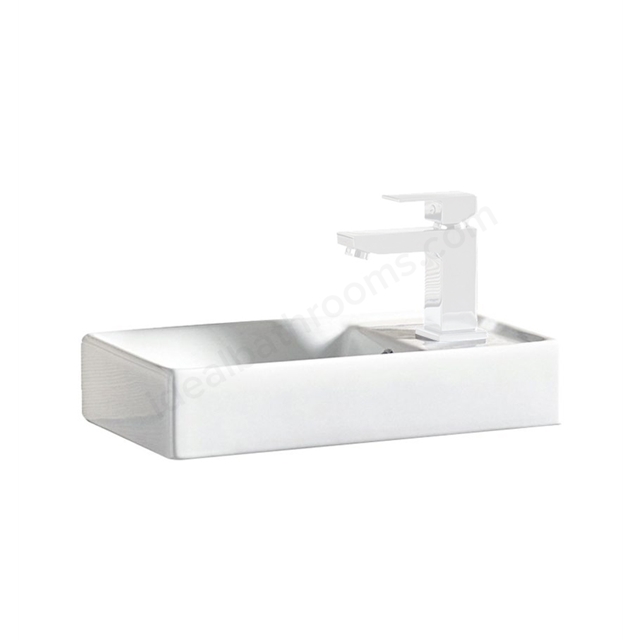 Scudo Lanza 400mm x 220mm x 80mm Cloakroom Basin - White