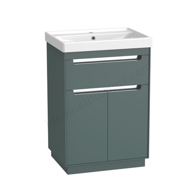 Tavistock Acumen 600 Floor Mounted Vanity Unit - Viridian Green
