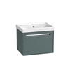 Tavistock Acumen 600 Wall Mounted Vanity Unit - Viridian Green