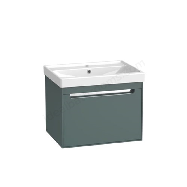 Tavistock Acumen 600 Wall Mounted Vanity Unit - Viridian Green