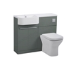 Tavistock * Match 1000 Left Hand Vanity Unit - Viridian Green