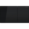 Geberit Sigma70 Dual Flush Plate - Black Glass 