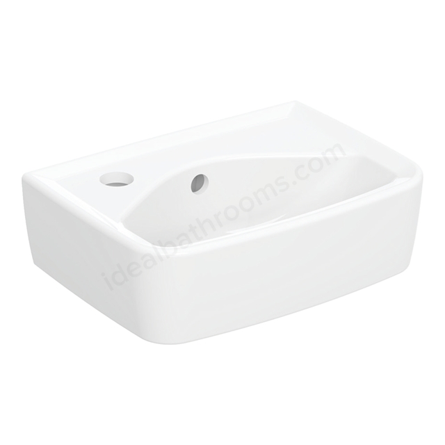 Twyford Alcona Square 350mmW Basin, 1 LH Tap Hole
