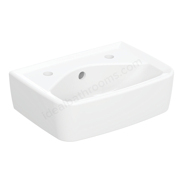 Twyford Alcona Square 350mmW Basin,  2 Tap Holes