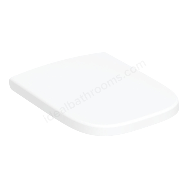 Geberit Selnova Square Soft Close, Quick Release WC Seat - White