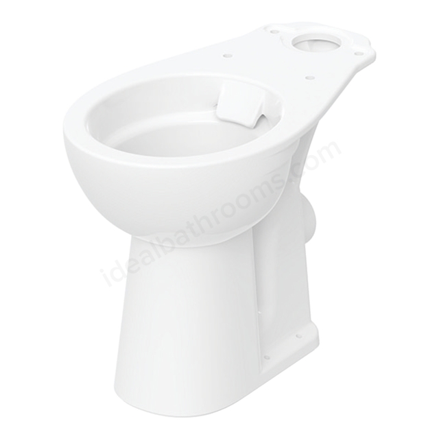 Twyford Alcona Raised Height 460mmH Rimless Close-Coupled Toilet Pan