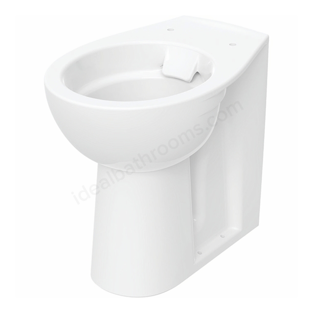 Twyford Alcona Raised Height 460mmH Rimless Back-to-Wall Toilet Pan