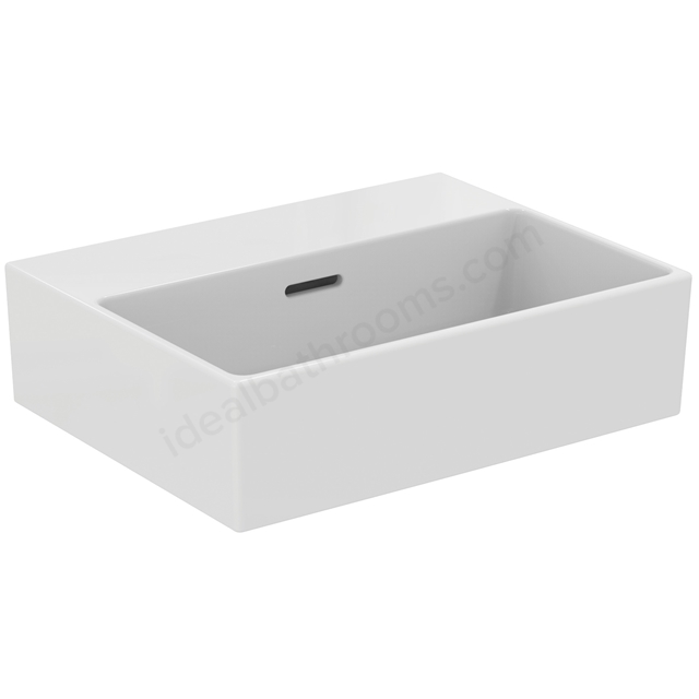 Atelier Extra 45cm no taphole handrinse basin with overflow; ground; white