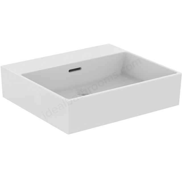 Atelier Extra 50cm no taphole washbasin with overflow; white