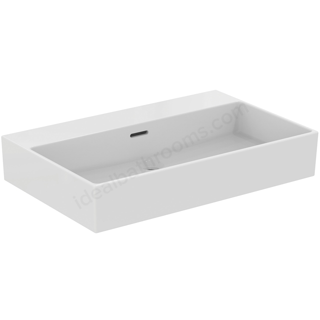 Atelier Extra 70cm no taphole washbasin with overflow; ground; white