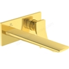 Atelier Conca single lever built-in basin mixer with 220mm spout; brushed gold