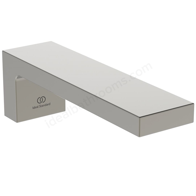 Atelier Extra 175mm wall spout; silver storm