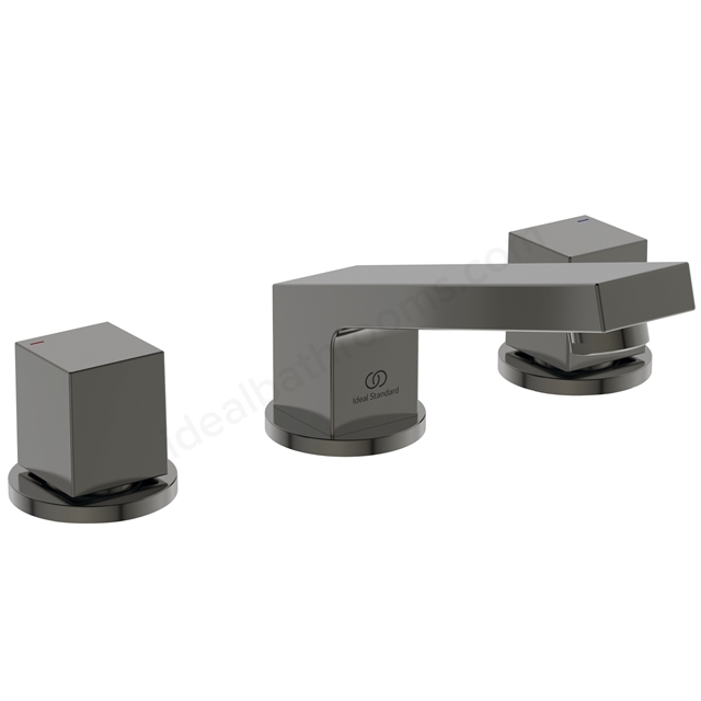Atelier Extra 3 hole basin mixer magnetic grey