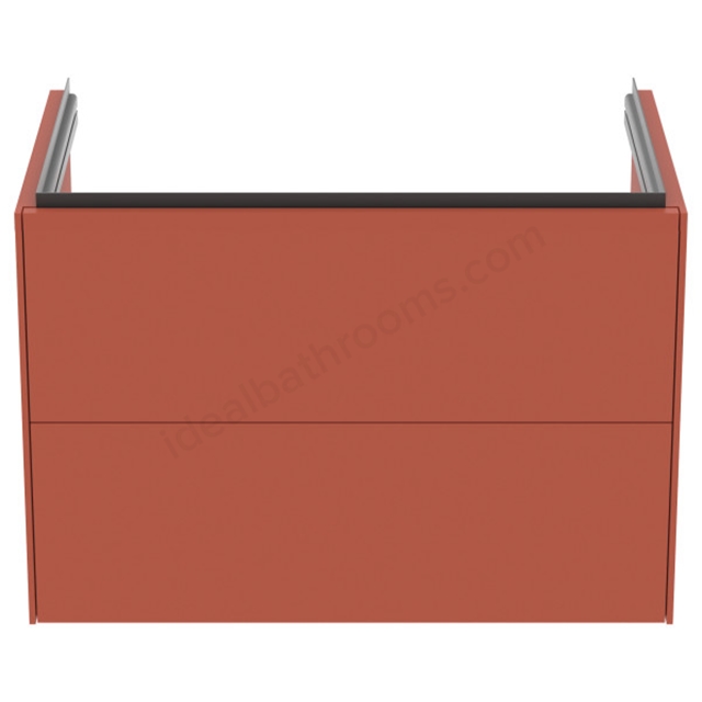 Atelier Conca 80cm wall hung vanity unit with 2 drawers; matt sunset