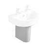 Ideal Standard CONCEPT Small Semi Pedestal for 400mm & 450mm & 500mm Basins; White