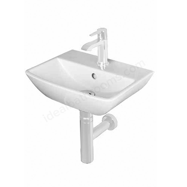 Essential Jasmine 400mm Washbasin 1 Tap Hole