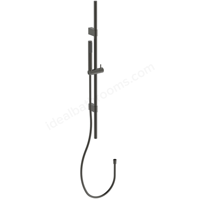 Atelier Idealrain Stick Shower Kit w/ 1 Function Handspray; 900mm Rail; 1.75m Flex Hose - Magnetic Grey