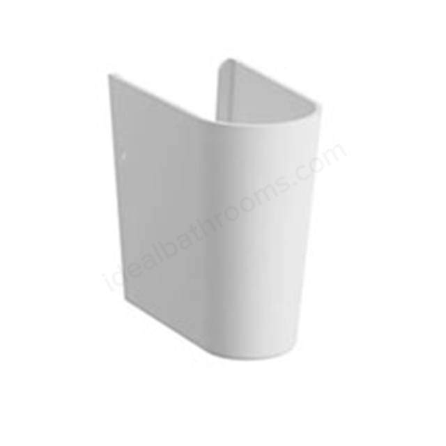 VitrA S50 Half Height Pedestal for 55 cm Basin - White