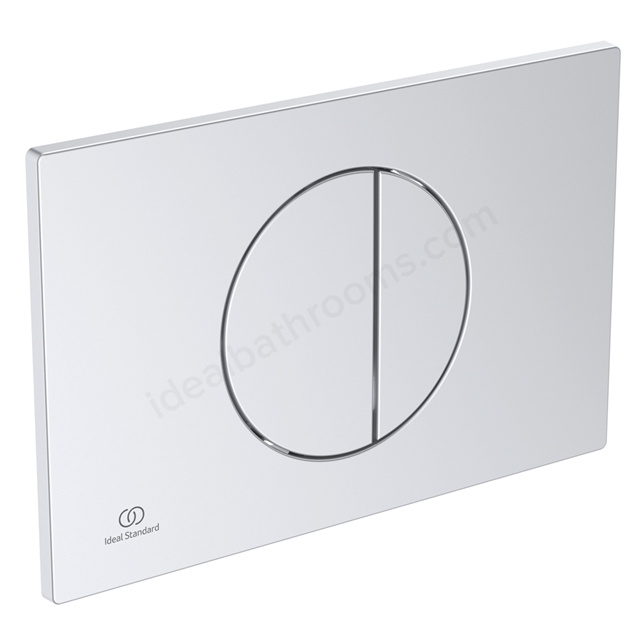 Ideal Standard Oleas M5 Round Dual Flush Flushplate - Silver