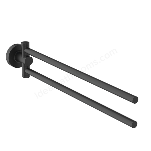 Ideal Standard IOM Double Towel Bar - Silk Black