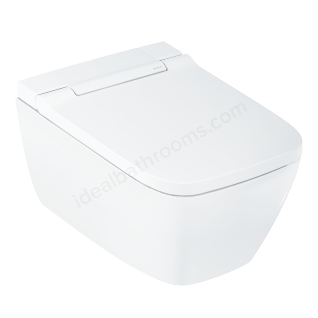 Geberit AquaClean Sela Square Shower Toilet; Wall-Hung WC; White