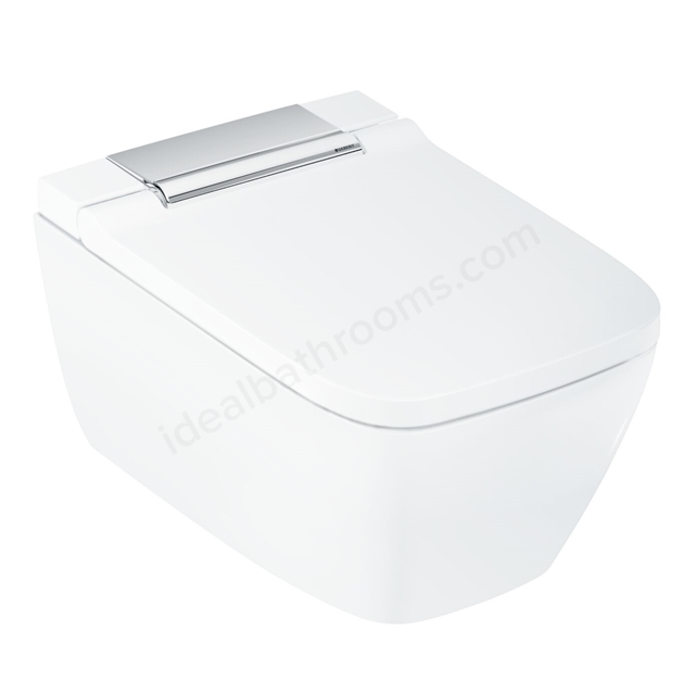 Geberit AquaClean Sela Square Shower Toilet; Wall-Hung WC; Chrome