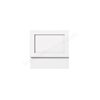 Scudo Harrogate 750 Wood Bath End - Pearl White