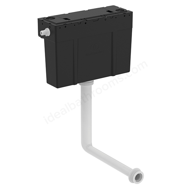 Armitage Shanks Conceala 3 Single Flush 6 Litre Adjustable Cistern With Pneumatic Actuation, Side Inlet And Internal Overflow, Flushpipe Included, No Button/Flushplate