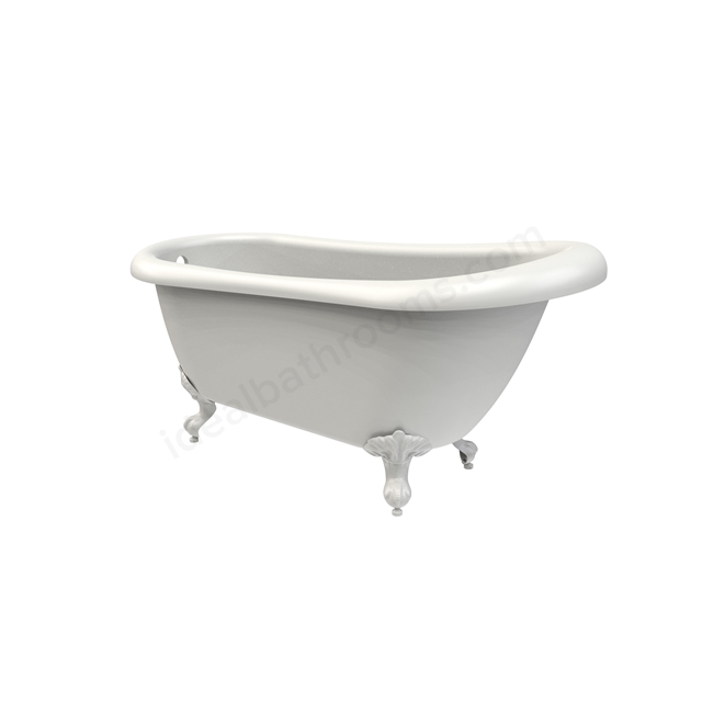 Tavistock Vitoria 1550 x 720 x 790mm Single Ended Slipper Bath - White