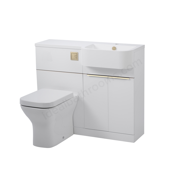 Tavistock Match 1000mm Unit, Right Handed - Gloss White