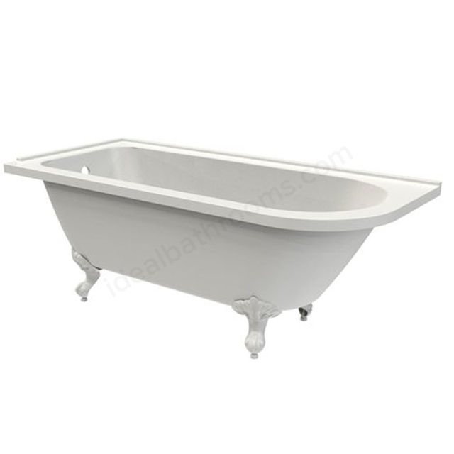 Tavistock Vitoria 1700 x 750 x 640mm Left Hand Corner Shower Bath - White 