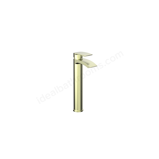 Swan Linford PVD Coated Tall Mono Basin Mixer - Brushed Brass
