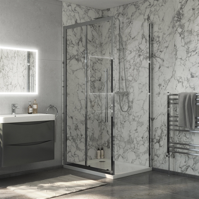Swan Walton 6mm x 1600mm Sliding Shower Door