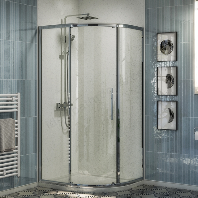 Swan Walton 6mm x 900mm x 900mm 1 Door Quadrant Shower Enclosure