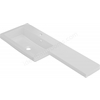Swan Shenley 1107mm x 390mm 1 Tap Hole Left Handed L Shape Mineralcast Basin - White