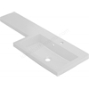 Swan Shenley 1107mm x 390mm 1 Tap Hole Right Handed L Shape Mineralcast Basin - White