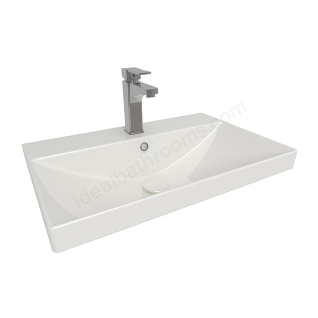 Swan Shenley 610mm x 400mm 1 Tap Hole Ceramic Basin - White