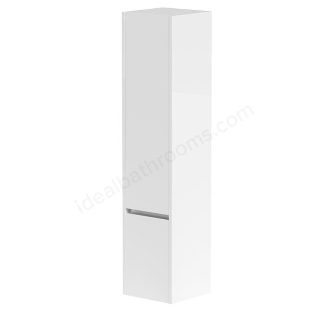 Swan Glebe 1600mm x 350mm x 350mm 2 Door Tall Boy Storage Unit - Matt White