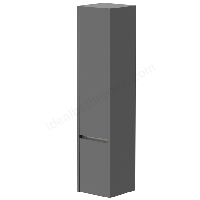 Swan Glebe 1600mm x 350mm x 350mm 2 Door Tall Boy Storage Unit - Matt Grey