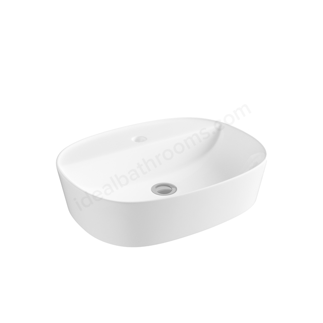Swan Willen 500mm Round 1 Tap Hole Countertop Basin - White